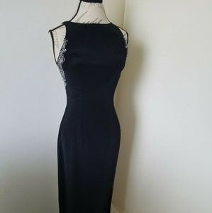 MON CHERI Evenings Black Gown with silver size 6